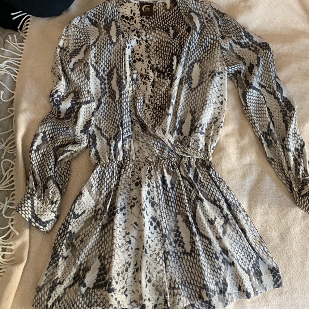 Blu Moon Snakeskin Romper